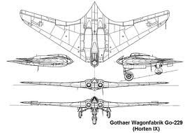 Drawing of Ho-229/Go-229.